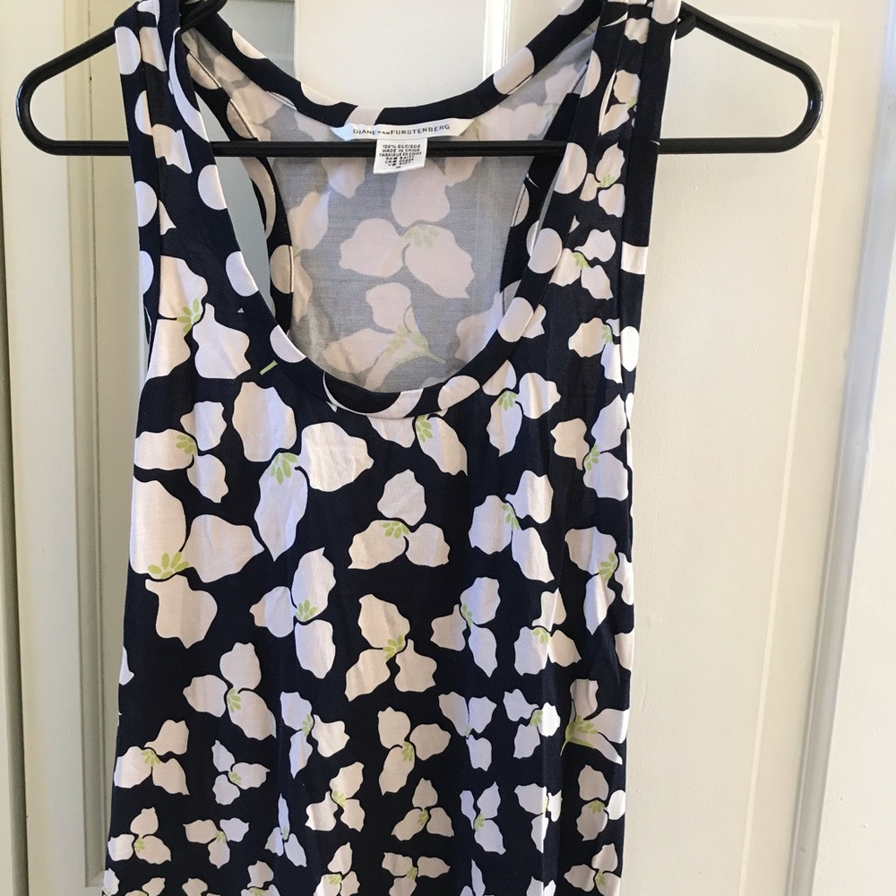 Diane Von Furstenberg silk tank top